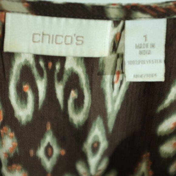 COPY - Chico's Geometric Tank Top sleeveless blouse size 1 or M - Picture 7 of 7